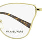 Michael Kors Women's Toulouse Eyeglasses MK3039 1014 Gold/Havana 54mm