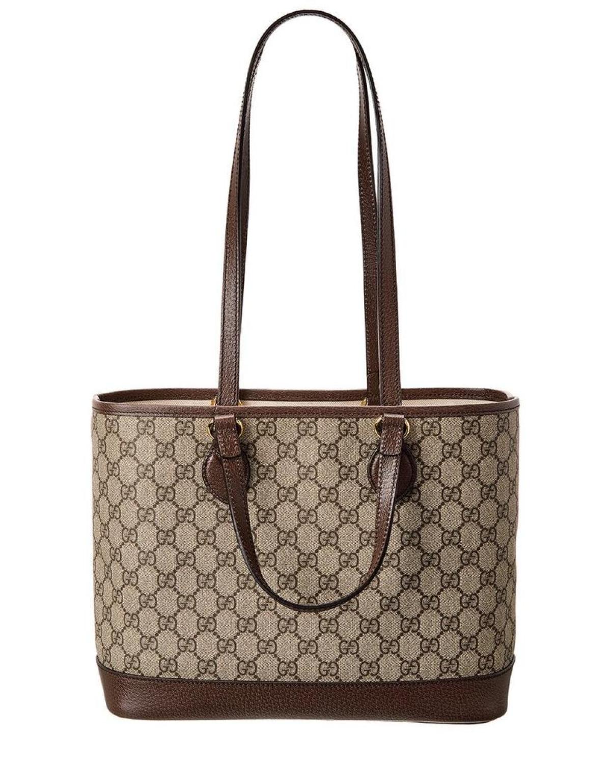Gucci Ophidia Mini GG Supreme Canvas Leather Tote