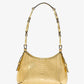 Bardot Mini Metallic Python Embossed Leather Hobo Shoulder Bag