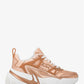 Nick Metallic Leather Trainer