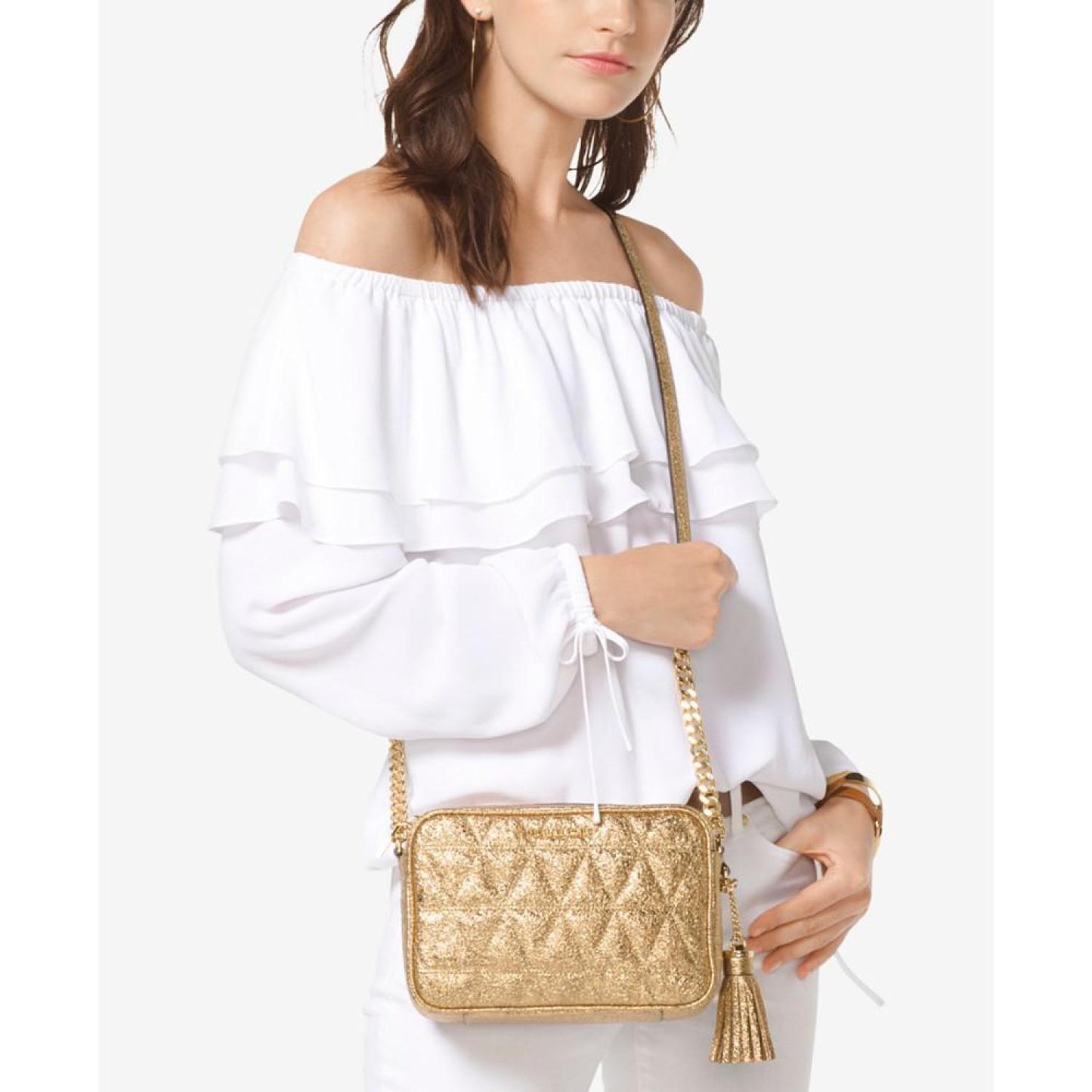 Women's Ruffled Off-The-Shoulder Top