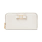 Morgan Bow Embellished Saffiano Leather Continental Wallet