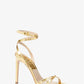 Chrissy Metallic Python Embossed Leather Sandal