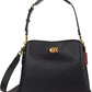 Polished Pebble Leather Willow Shoulder Bag