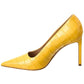 Michael Kors Collection Martine Runway Croc-Embossed Leather Pump