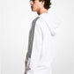 Logo Tape Cotton Blend Zip-Up Hoodie