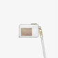Small Crocodile Embossed Leather Zip Card Case
