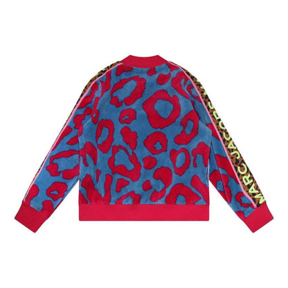 The Marc Jacobs Kids Leopard-Printed Velvet Zip-Up Sweatshirt