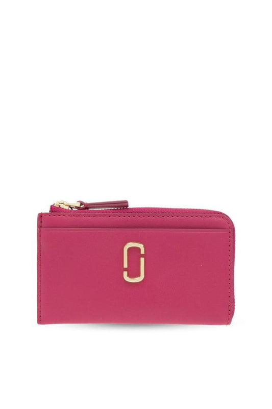 Marc Jacobs Logo Plaque Zip-Up Wallet