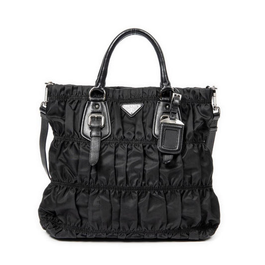 Zip Pleated Tote