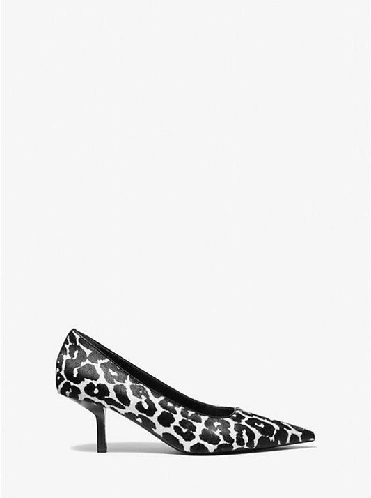 Frankie Leopard Print Calf Hair Pump