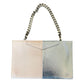 Fendi Grande Colorblock Clutch Bag in Pink and Silver Leather