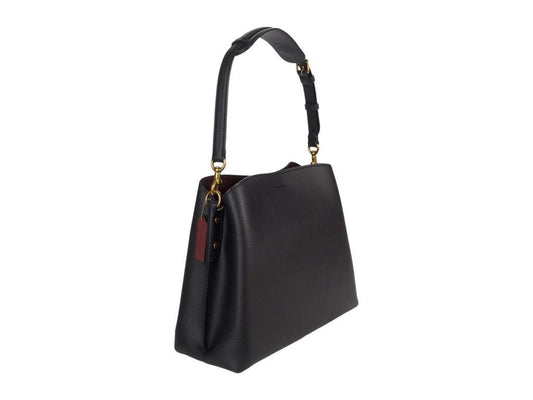Polished Pebble Leather Willow Shoulder Bag