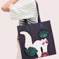 Kitt Embellished Extra Large North South Tote Bag In Blazer Blue Multi