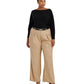 Plus-Size Cotton-Blend Dolman-Sleeve Sweater
