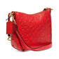Embossed Signature Leather Chaise Crossbody 19