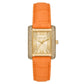 Women's Emery Three-Hand Apricot Genuine Leather Watch 33mm x 27mm