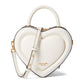 Pitter Patter Smooth Leather 3-D Heart Crossbody