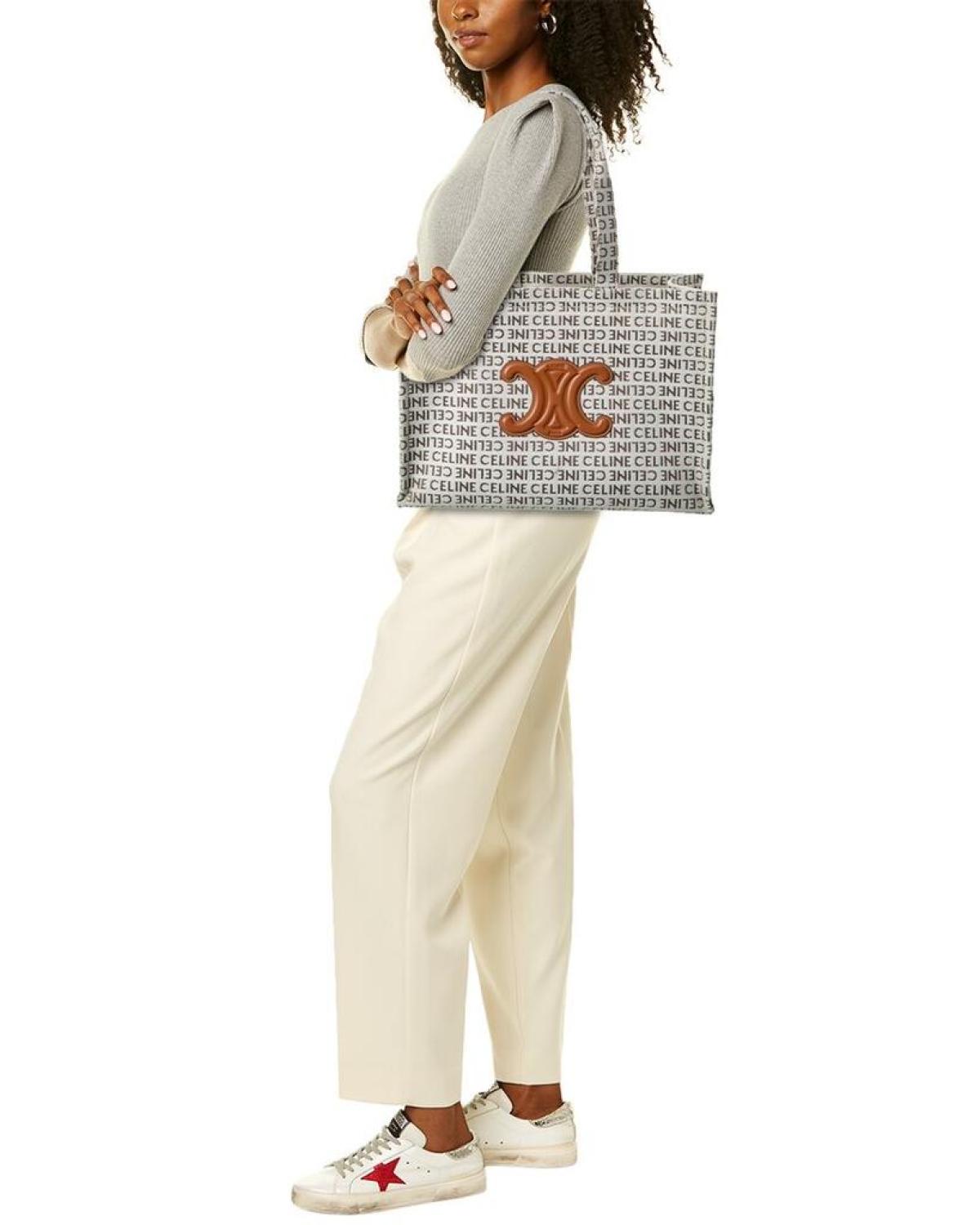 CELINE Cabas Thais Large Canvas Tote - Main Image