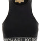 Michael Kors Logo Tape Sleeveless Stretch Top