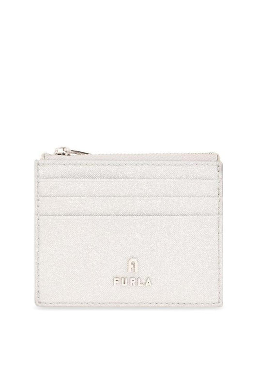 Furla Camelia Logo Plaque Card Holder