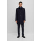 Slim-fit formal coat in virgin wool and cashmere