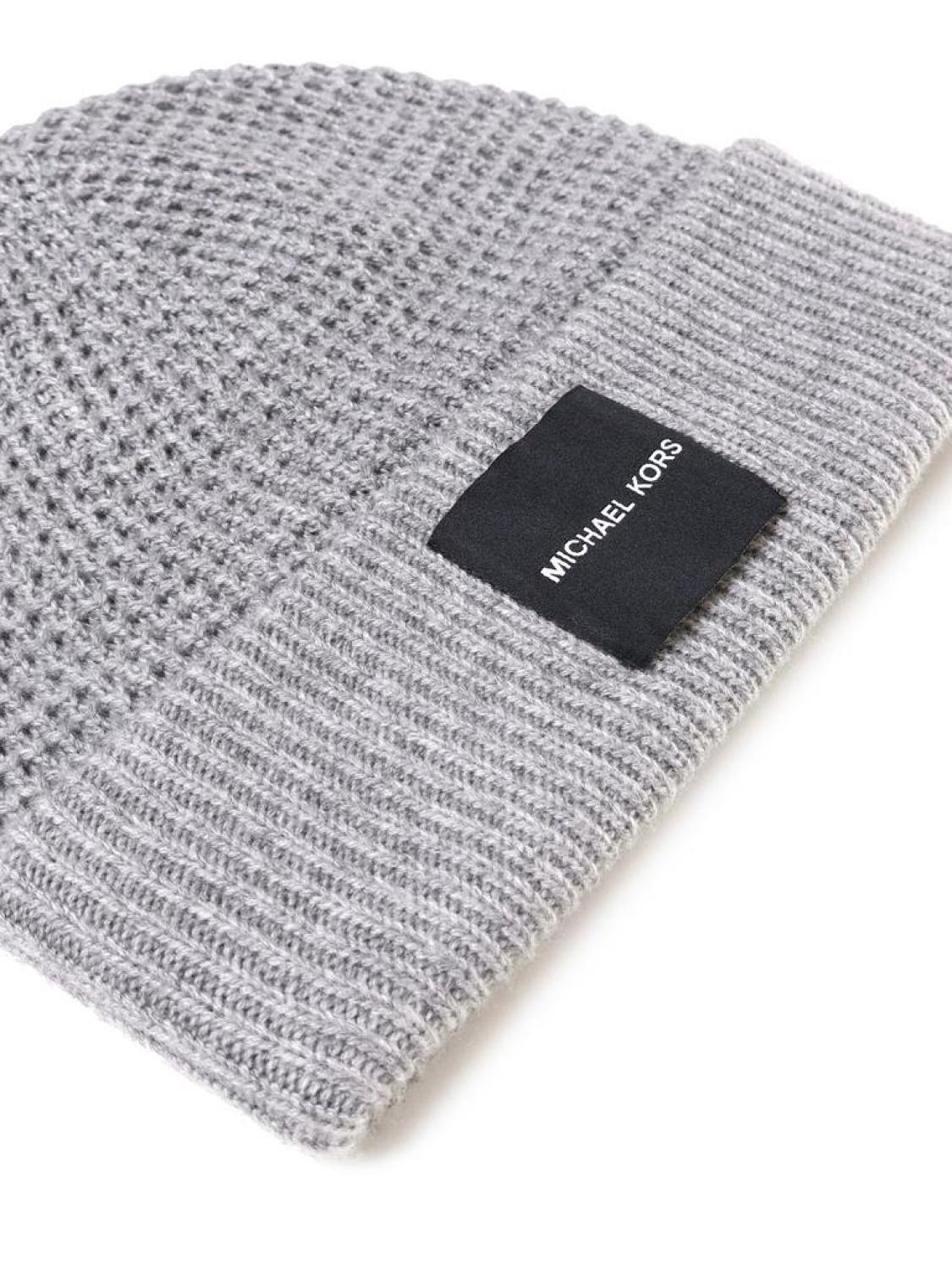 Michael Michael Kors Logo Patch Knitted Beanie