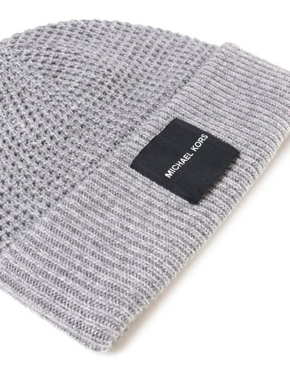 Michael Michael Kors Logo Patch Knitted Beanie