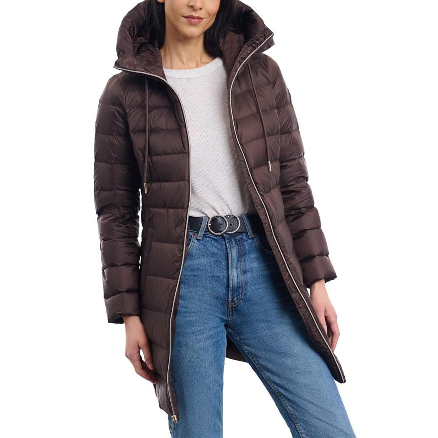 Women's Hooded Down Packable Puffer Coat, Created for Macy's