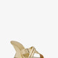 Nadina Metallic Snake Embossed Leather Mule