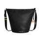 Townsend Medium Top-Zip Leather Bucket Messenger
