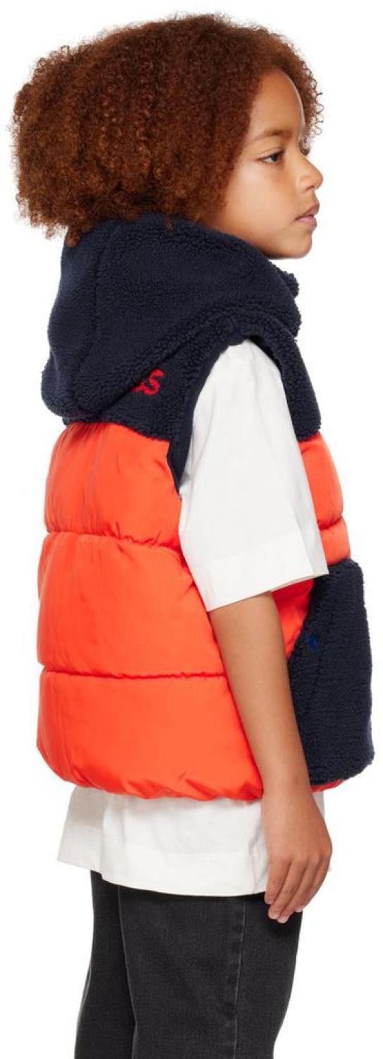Kids Navy & Orange Padded Vest