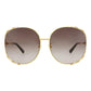 Round-Frame Metal Sunglasses