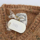 PINK MEMORIES Brown Wool Blend Knitted Oversize Sweater
