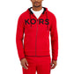 Men's Zip-Front Fleece Logo Hoodie
