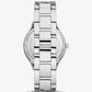 Slim Runway Silver-Tone Curb-Link Watch