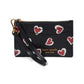 Morgan Stencil Hearts Embossed Printed Saffiano Leather Coin Card Case Wristlet