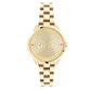 Women's Metropolis Gold Dial Stainless Steel Watch