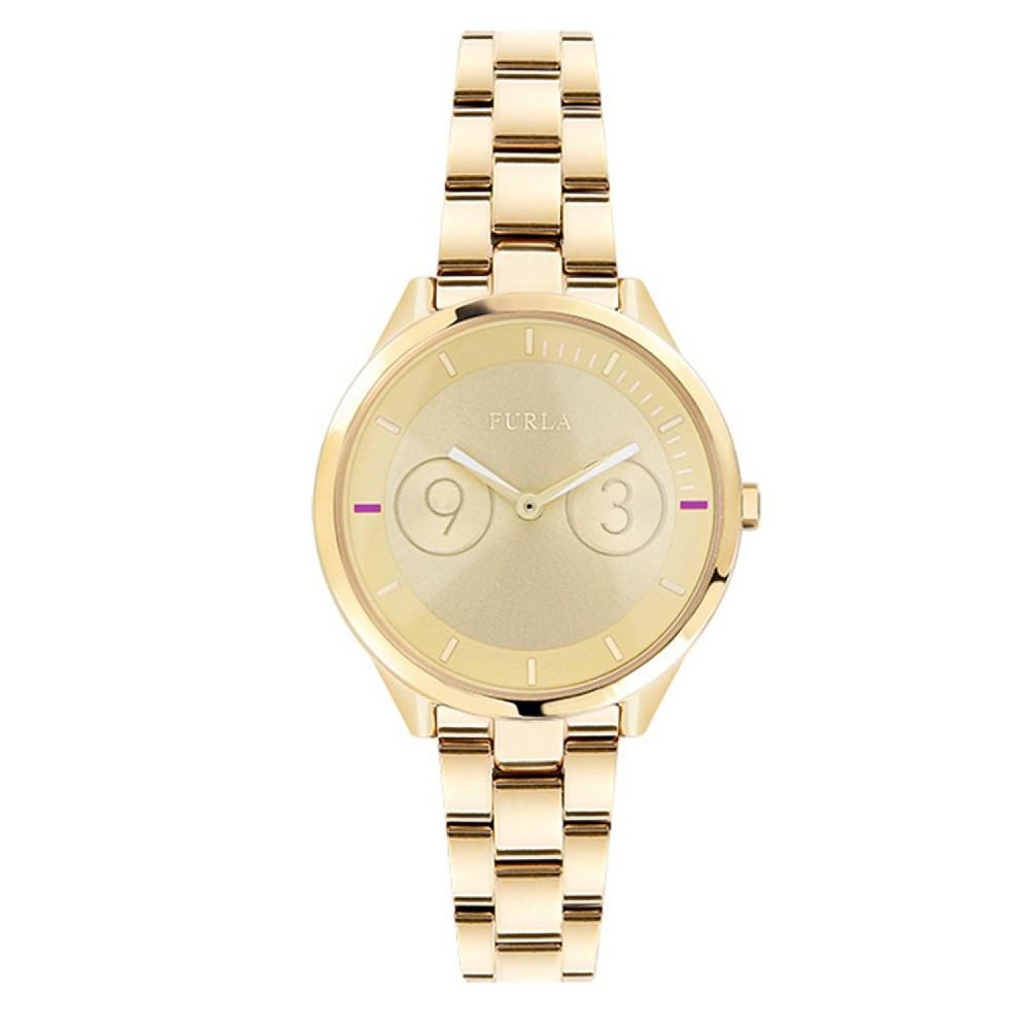 Women's Metropolis Gold Dial Stainless Steel Watch