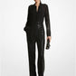 Pinstripe Sequined Georgette Jumpsuit