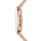 Women's Pyper Three-Hand Blush Leather Watch 38mm and Jewelry Gift Set