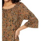 Paisley Flare Sleeve Top