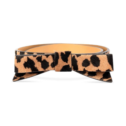 Women's Spotted Haircalf Bow Belt