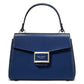 Katy Shiny Textured Leather Top Handle