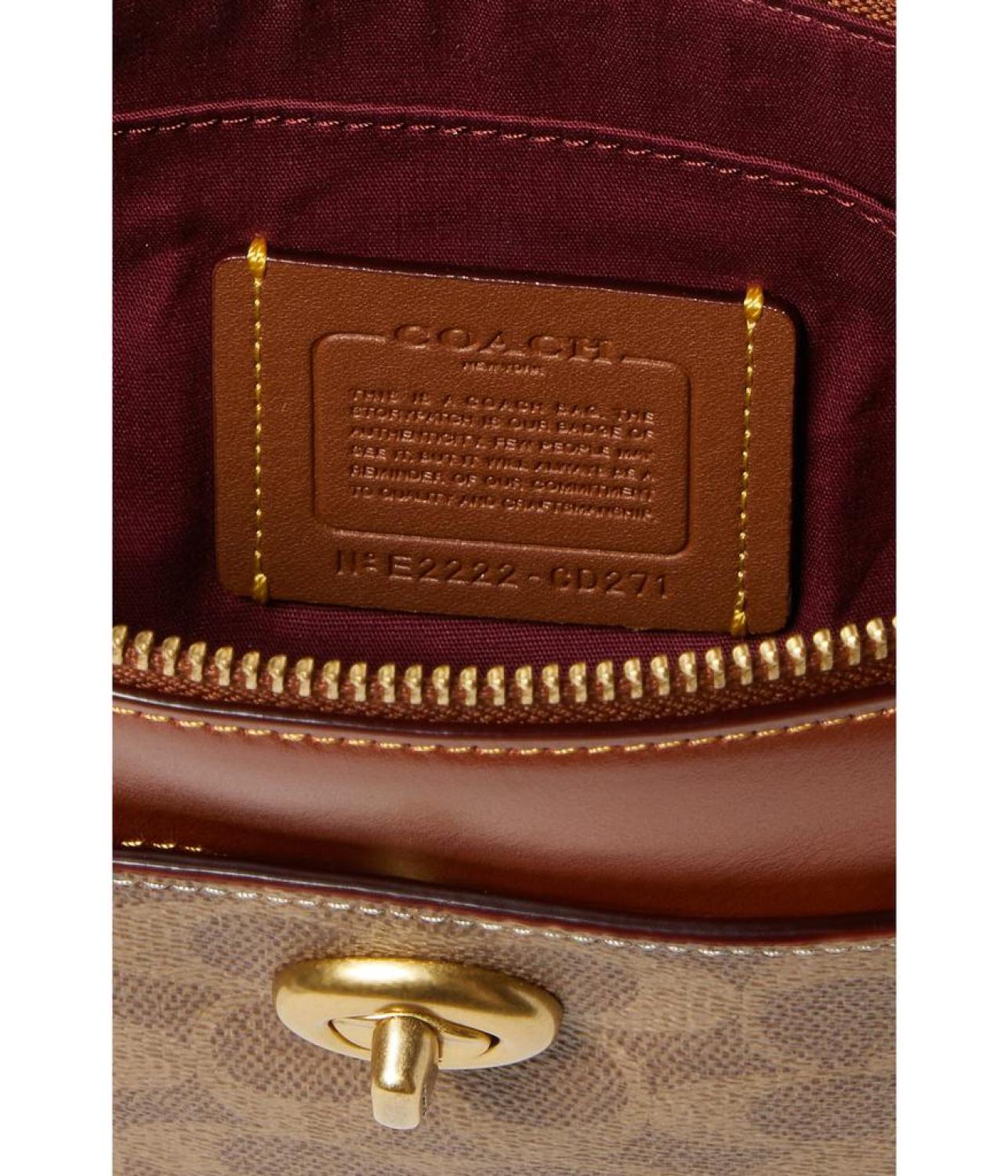 Coated Canvas Signature Polly Crossbody