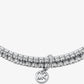Precious Metal-Plated Brass Double Wrap Tennis Bracelet