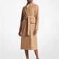 Wool Blend Wrap Coat