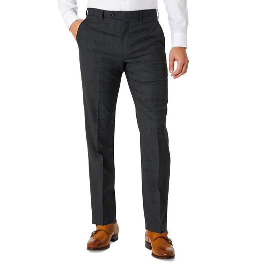 Men's Modern-Fit Airsoft Stretch Wool Suit Pants