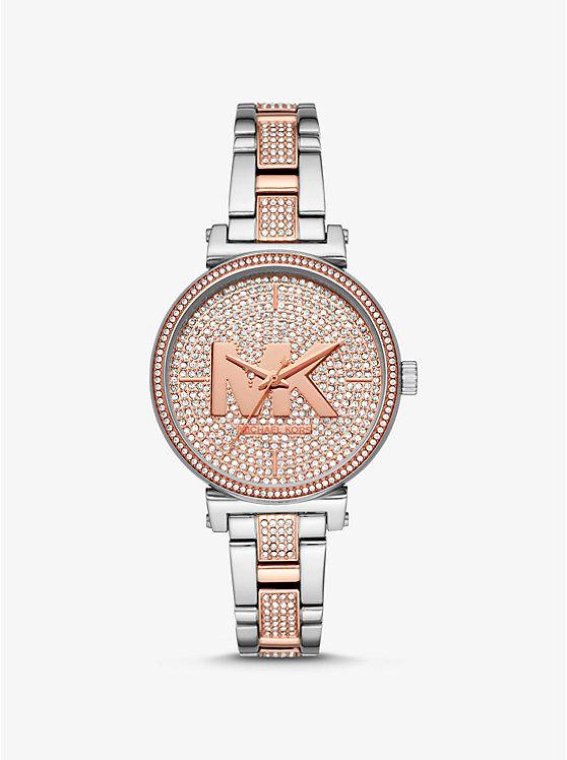 Sofie Pavé Two-Tone Logo Watch