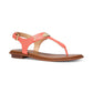 Women's MK Plate Flat Thong Sandals